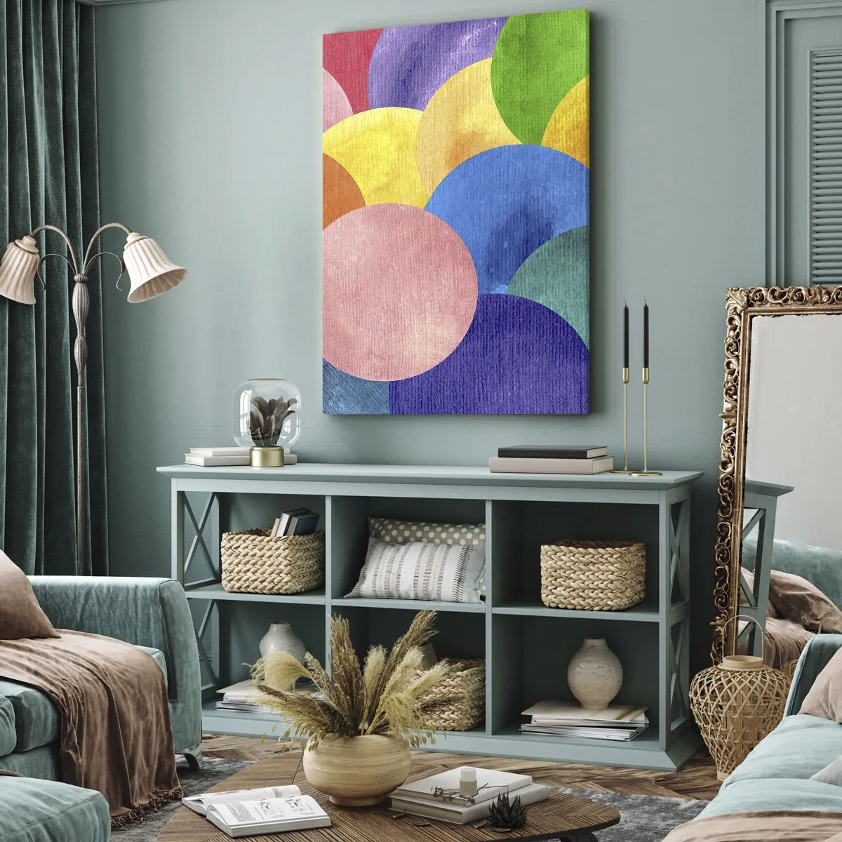 Tablou pe pânză - Plenitudinea originară a vieții - 45x80 cm