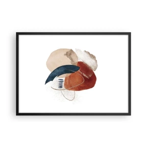Poster în ramă neagră - Compoziție ovală - 70x50 cm