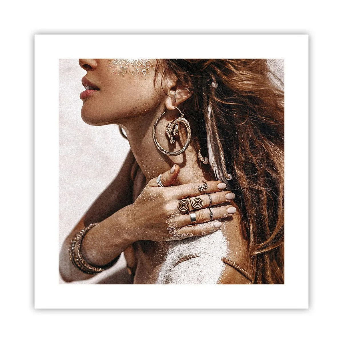 Poster - Regina plajei sălbatice - 40x40 cm