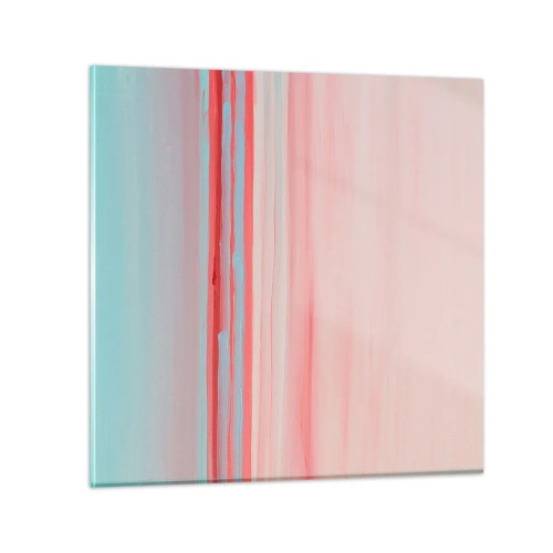 Tablou pe sticlă - Abstracție în zori - 70x70 cm