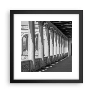 Poster în ramă neagră - Arcadă însorită - 30x30 cm