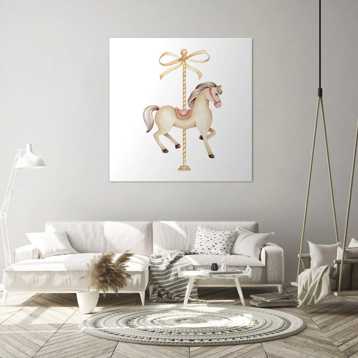 Tablou pe pânză - Într-un trap grațios - 60x60 cm