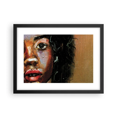 Poster în ramă neagră - Negru și strălucire - 40x30 cm