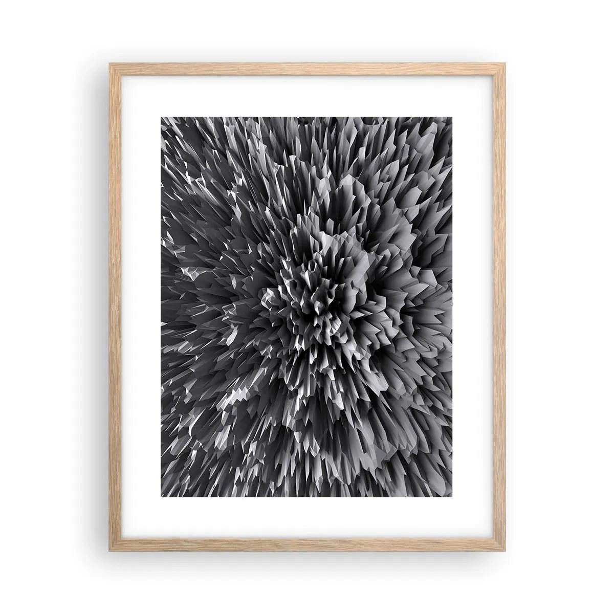 Poster în ramă de stejar deschis - Mai ascuțit nu se poate - 40x50 cm