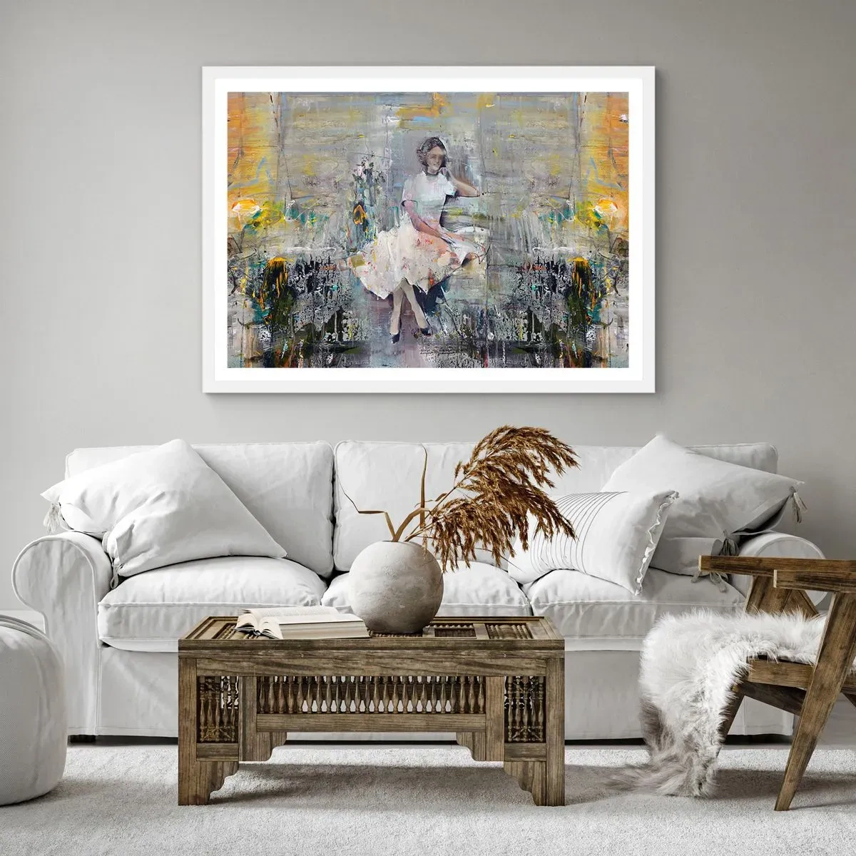 Poster în ramă albă - Clasică și modernă - 50x40 cm