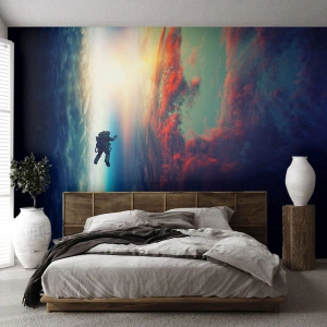 Tapet Premium Canvas - Provocând universul - Abstracția, Astronaut, Cosmos - 350x256 cm