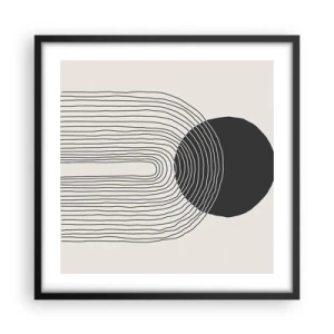 Poster în ramă neagră - Tremurând și încrezător - 50x50 cm