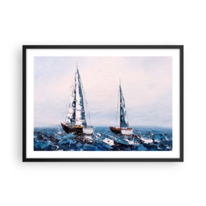 Poster în ramă neagră - Frăția vântului - 70x50 cm