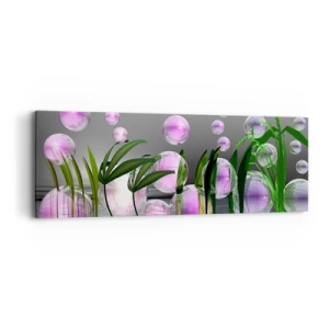Tablou pe pânză - O compoziție reflexivă de luminozitate și viață - 90x30 cm