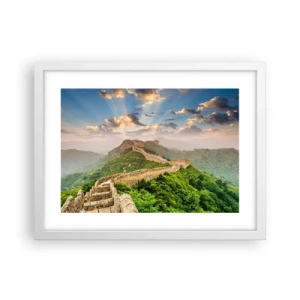 Poster în ramă albă - Măreția netrecătoare - 40x30 cm