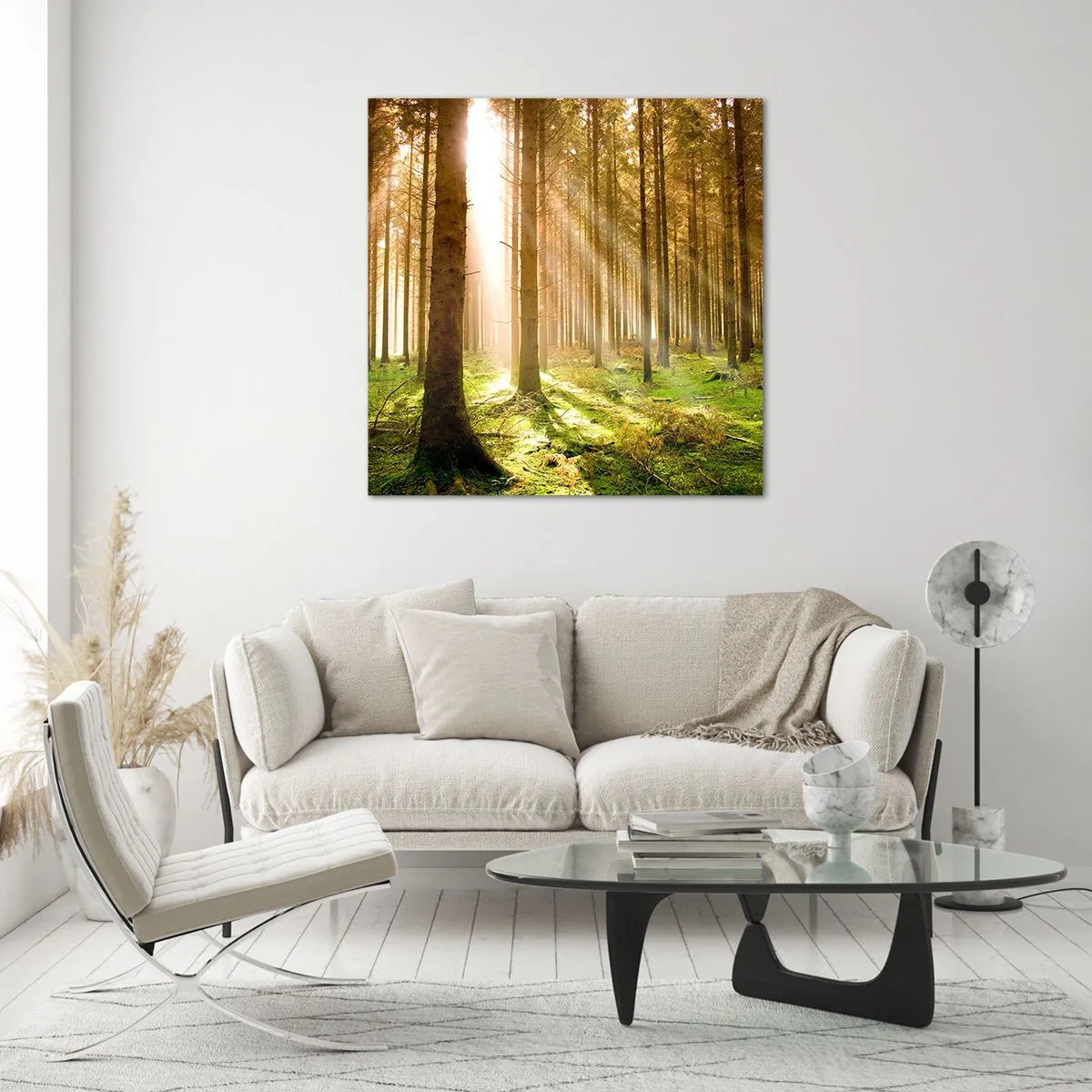 Tablou pe sticlă - Spiridușii sunt pe cale să apară - 60x60 cm