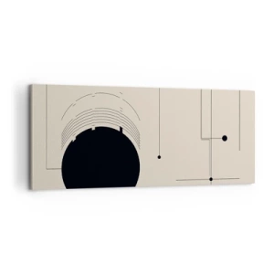 Tablou pe pânză - Compoziție flexibilă și dinamică - 100x40 cm