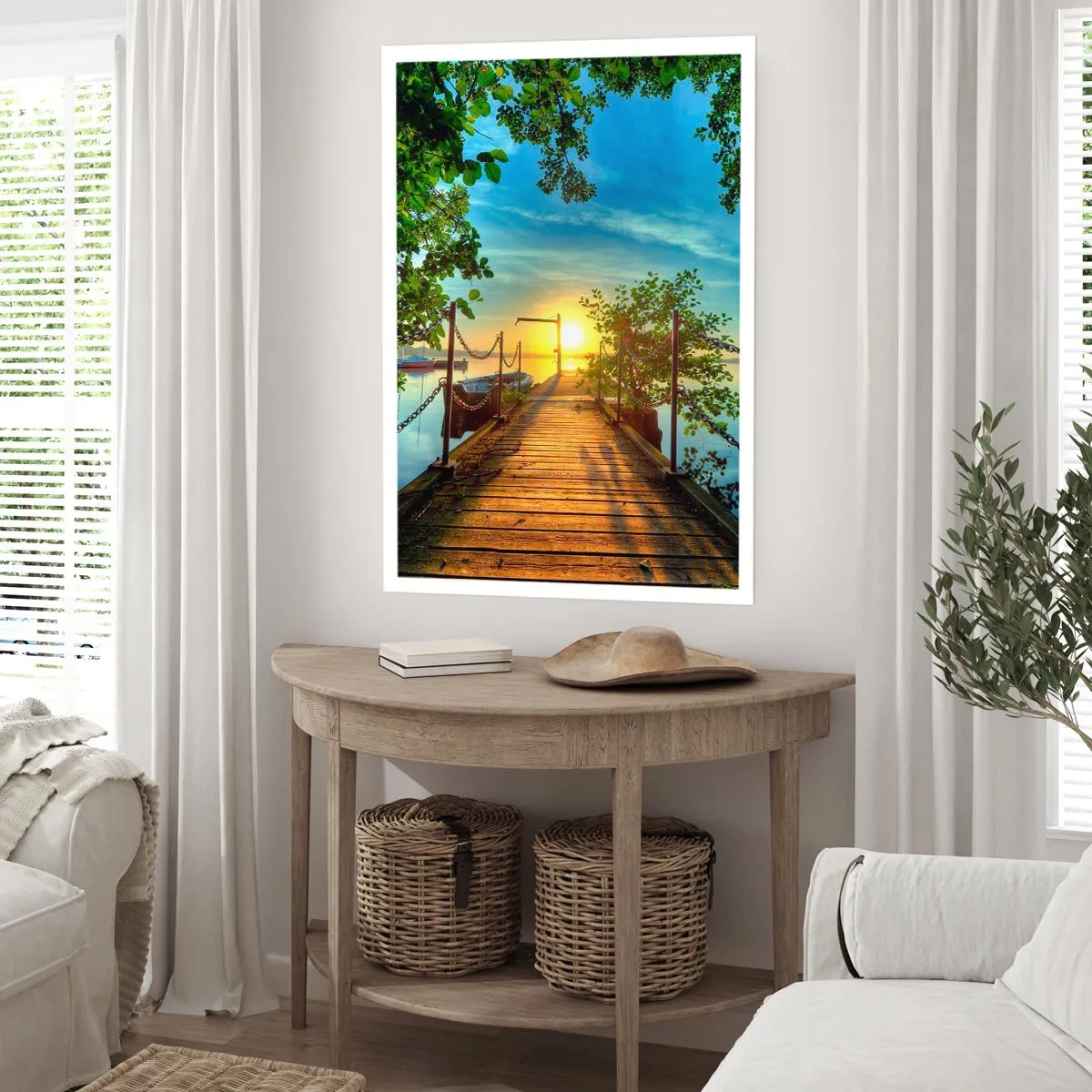 Poster - Apusul la malul apei - 40x50 cm