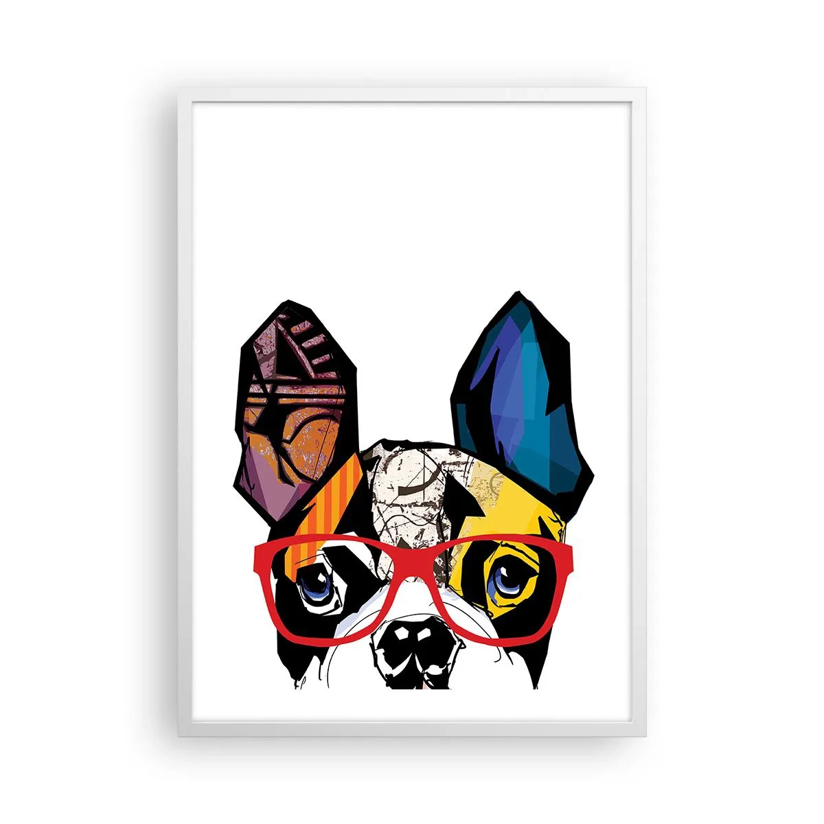 Poster în ramă albă - Intelectualist - 50x70 cm