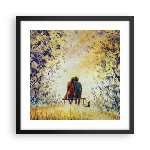 Poster în ramă neagră - Un moment magic - 40x40 cm