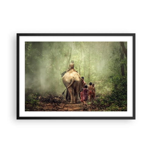 Poster în ramă neagră - Noua Carte a Junglei - 70x50 cm