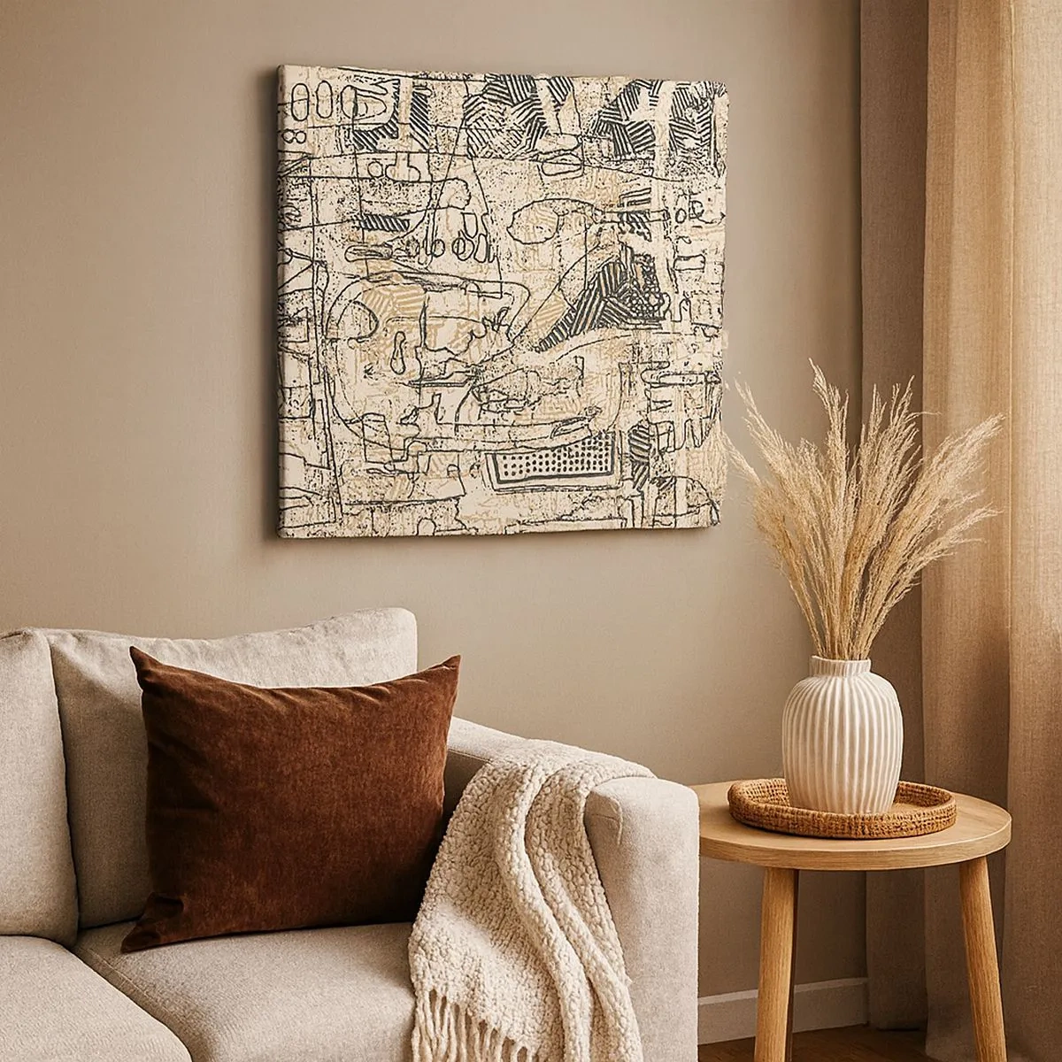 Tablou pe pânză - Așteaptă să fie descifrat - 30x30 cm