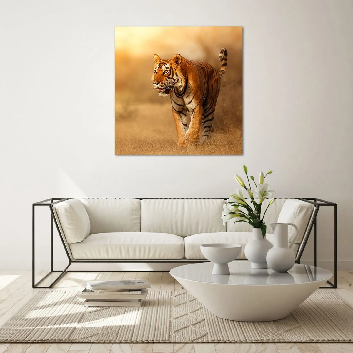 Tablou pe sticlă - Înainte de atac - 40x40 cm