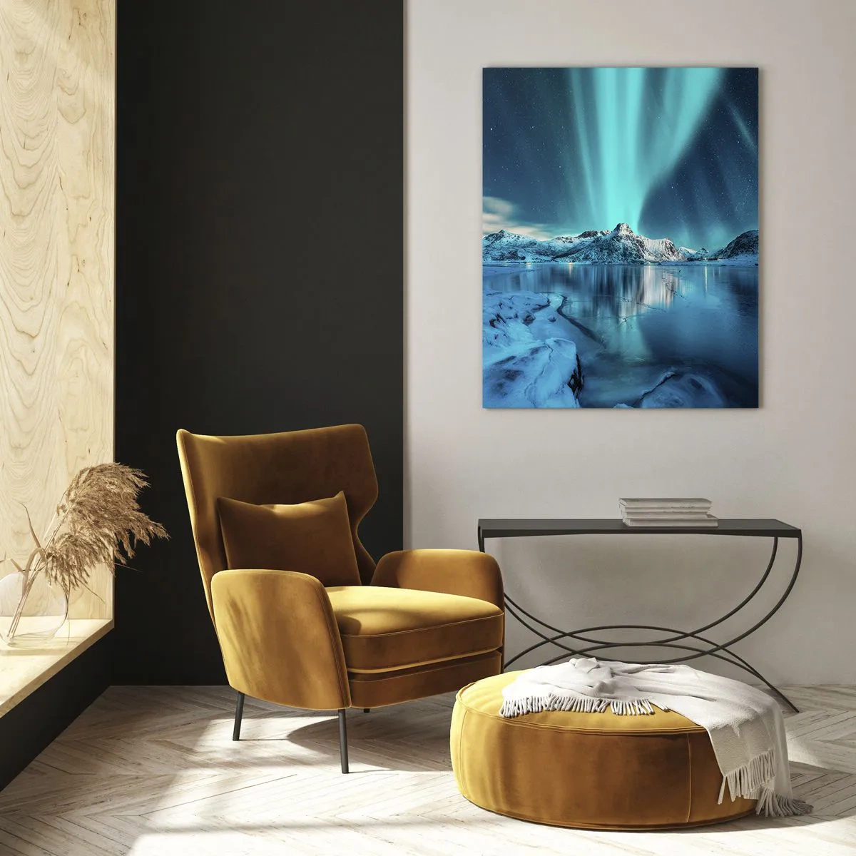 Tablou pe sticlă - Noaptea de lumină - 50x70 cm