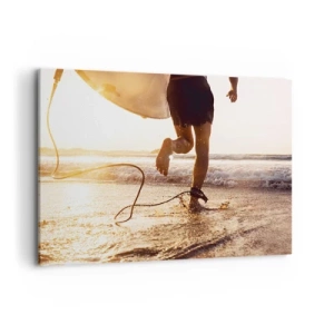 Tablou pe pânză - Pentru a întâmpina valul - 100x70 cm