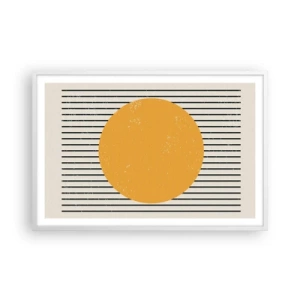 Poster în ramă albă - Puterea simplității - 91x61 cm