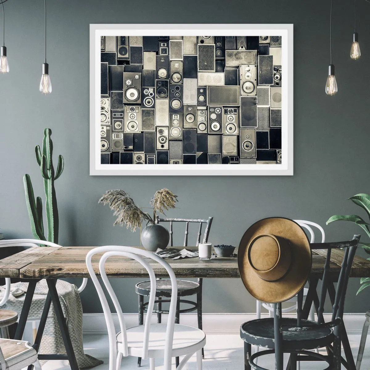 Poster în ramă albă - Și totul este în regulă - 40x30 cm