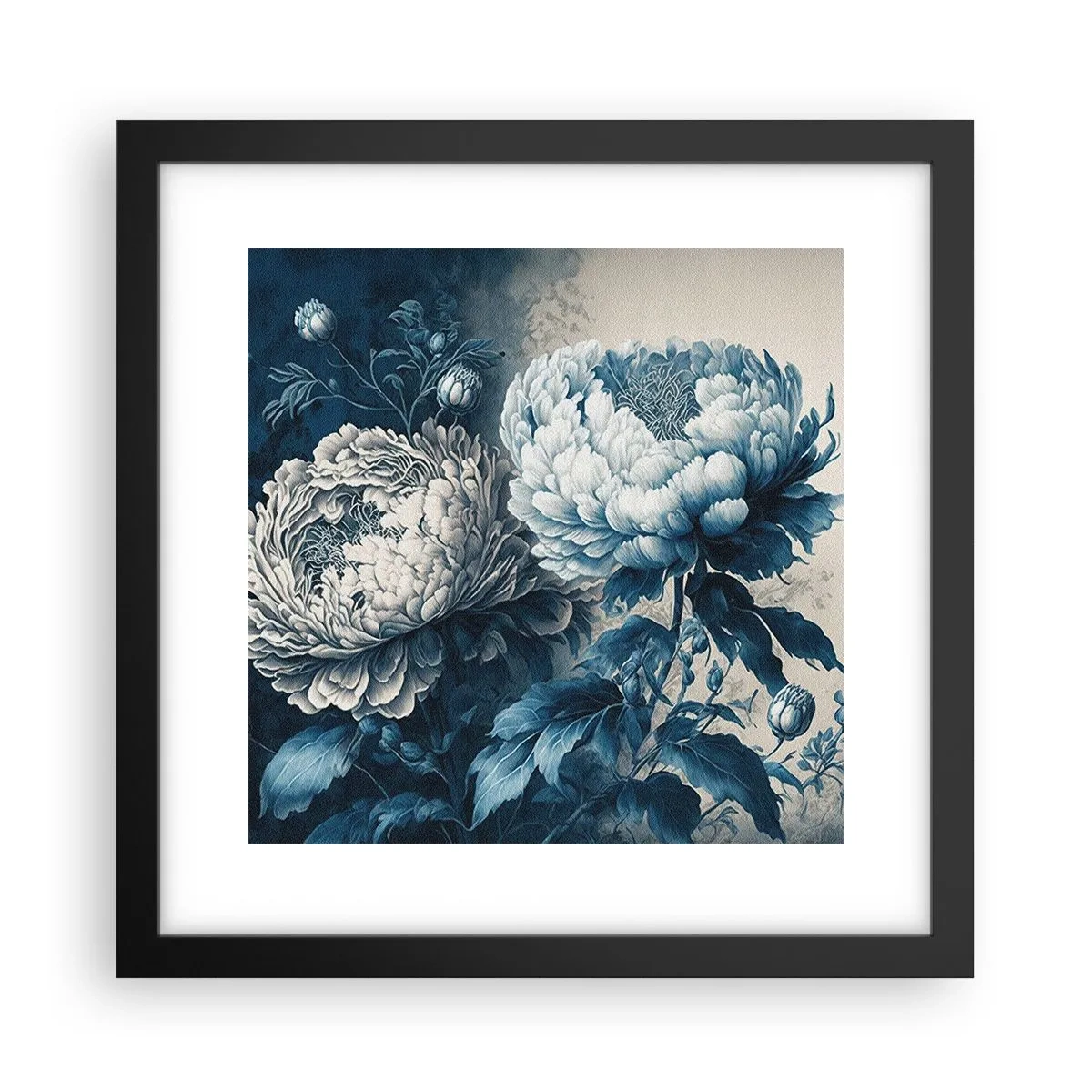 Poster în ramă neagră - Pereche asortată - 30x30 cm