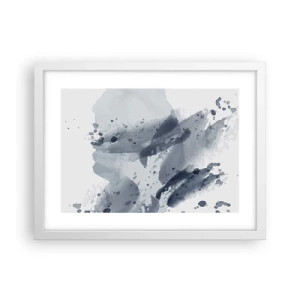 Poster în ramă albă - Un studiu al naturii de apă - 40x30 cm
