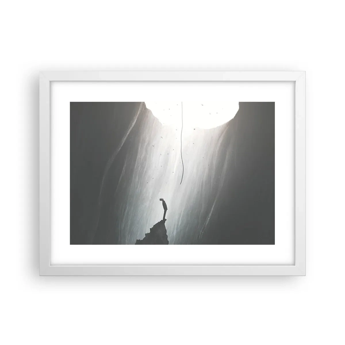 Poster în ramă albă - Există întotdeauna o cale de ieșire - 40x30 cm