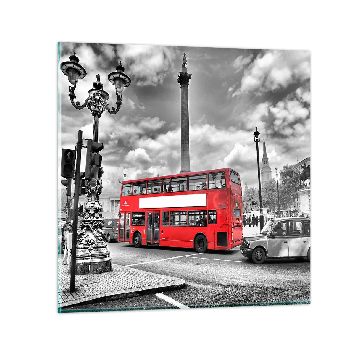 Tablou pe sticlă - Adevărata forță vitală a orașului - 50x50 cm