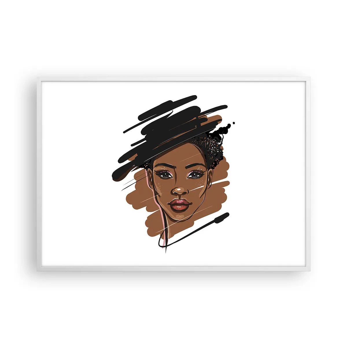 Poster în ramă albă - Dulce ca ciocolata - 100x70 cm