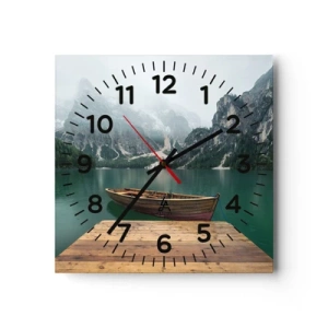 Ceas de perete - Ceas pe sticlă - Și frunțile mândre - 30x30 cm