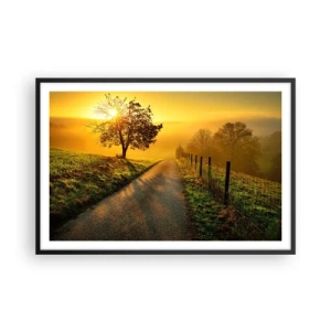 Poster în ramă neagră - O după-amiază de miel - 91x61 cm