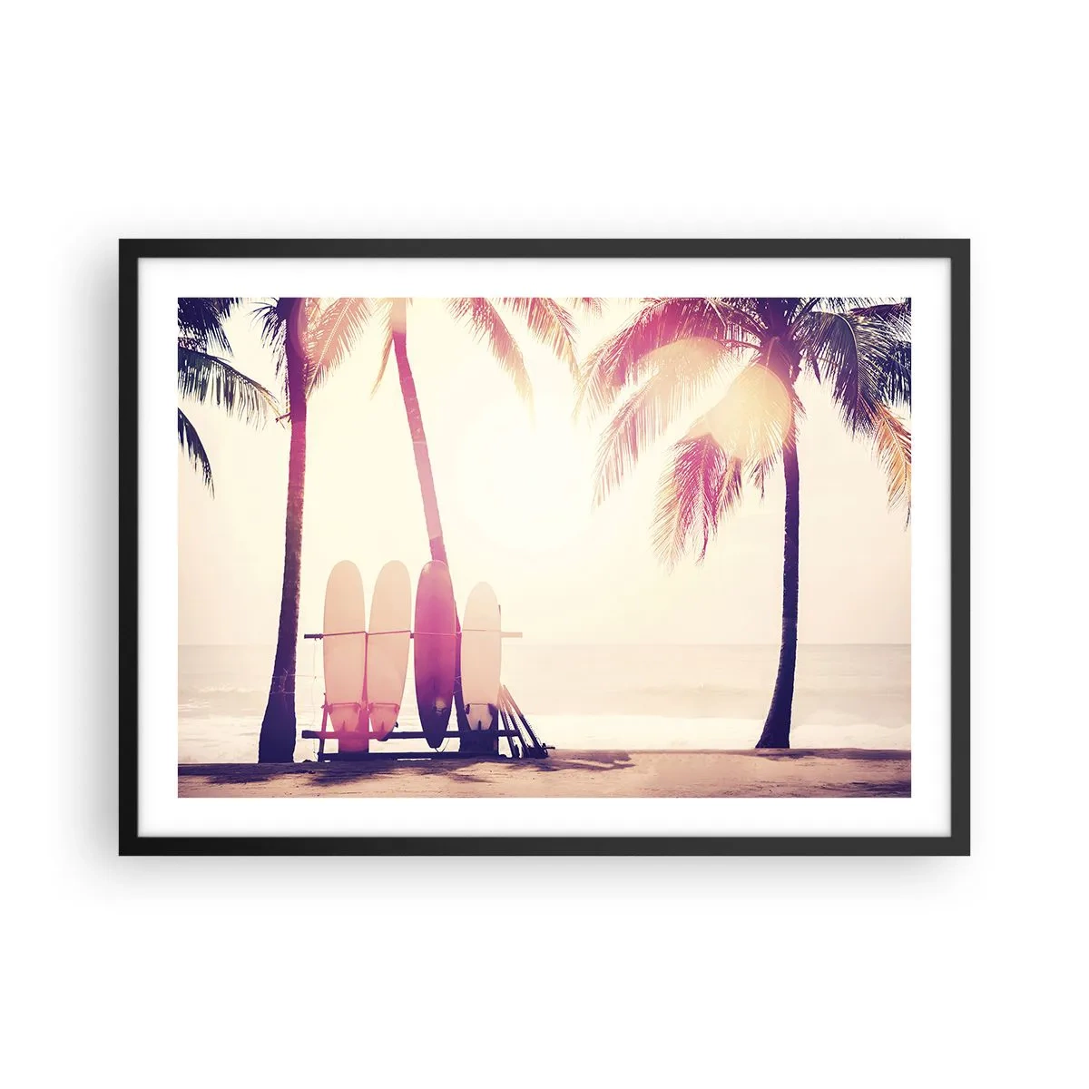 Poster în ramă neagră - Va fi o zi minunată - 70x50 cm