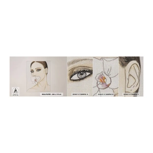Mostră tapet Premium Canvas - Un simbol al eleganței și frumuseții - Abstracția, Bucată, Femeie - 100x30 cm