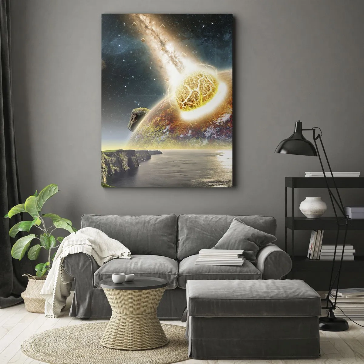 Tablou pe pânză - Drama spațială - 70x100 cm