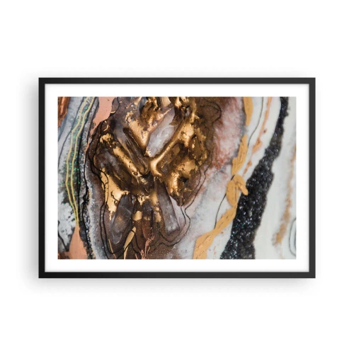 Poster în ramă neagră - Elementul pământ - 70x50 cm