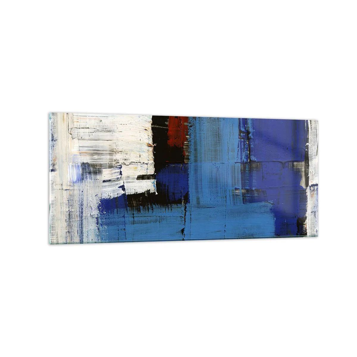 Tablou pe sticlă - Secretul albastru - 120x50 cm