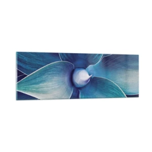 Tablou pe sticlă - A furat albastrul de la cer - 90x30 cm
