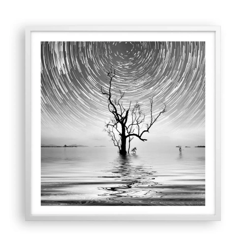 Poster în ramă albă - O simfonie a naturii - 60x60 cm