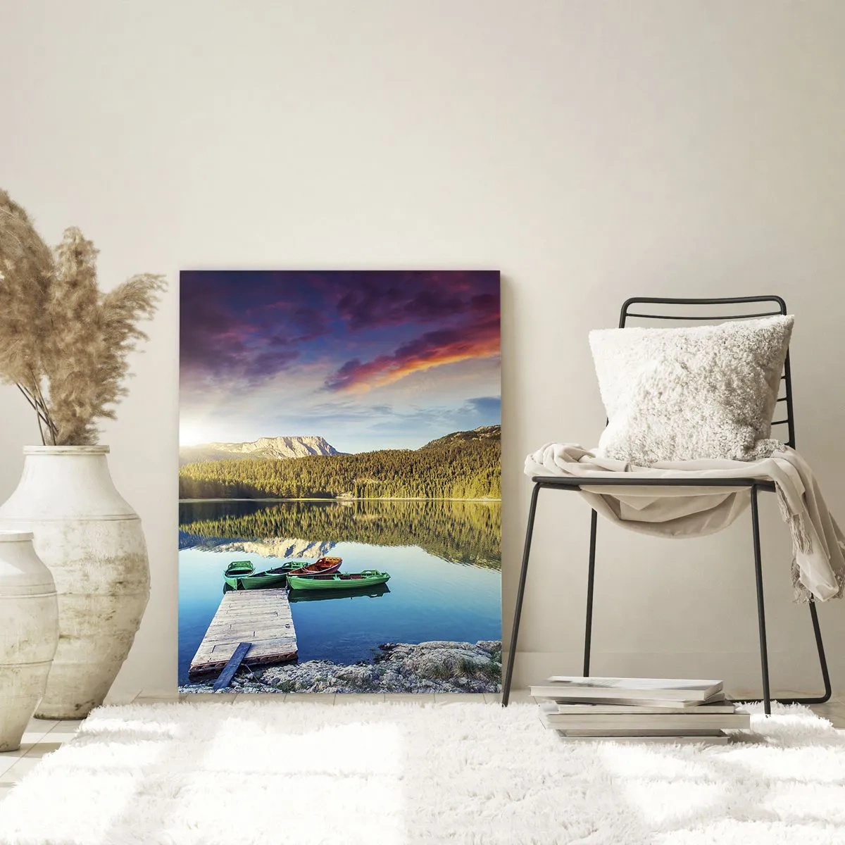 Tablou pe sticlă - Spre o apă netedă ca o oglindă - 50x70 cm