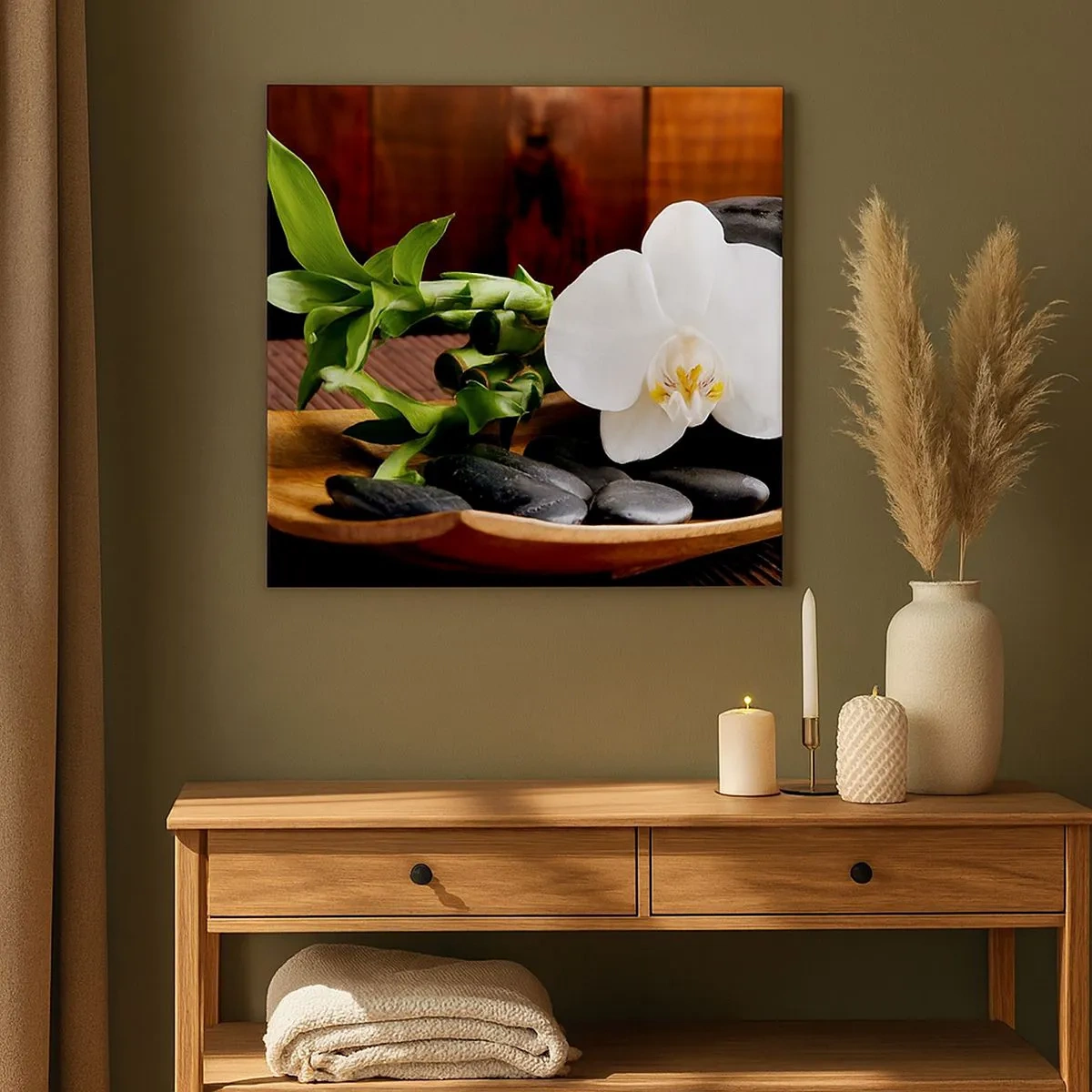 Tablou pe pânză - Lasă natura să te atingă - 30x30 cm