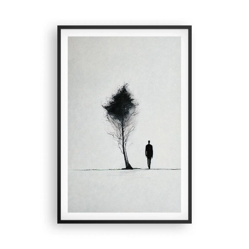 Poster în ramă neagră - Noi toți rătăcim - 61x91 cm