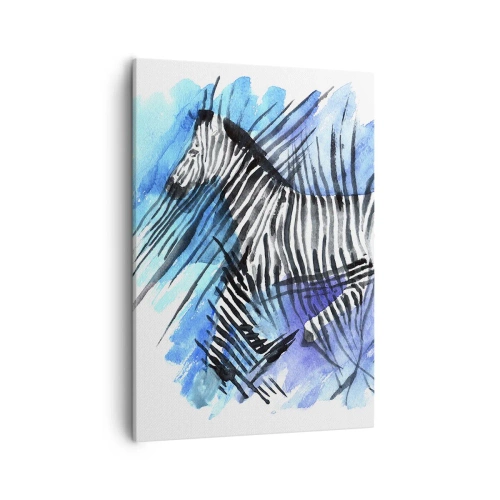 Tablou pe pânză - Ascunsă în dungi - 50x70 cm