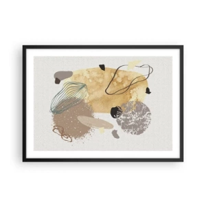 Poster în ramă neagră - Fluiditatea aplicată - 70x50 cm