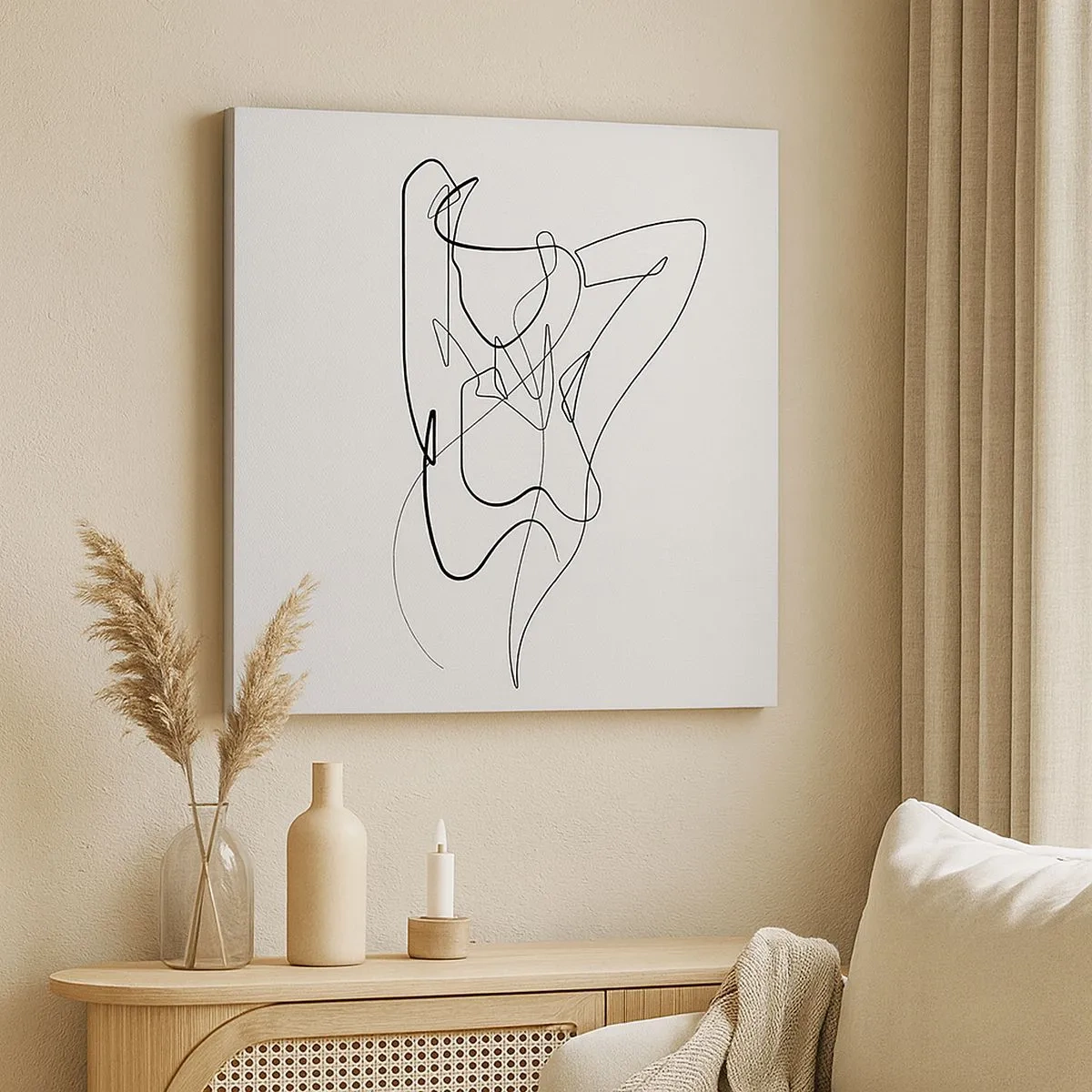 Tablou pe pânză - Cine ești tu? - 30x30 cm