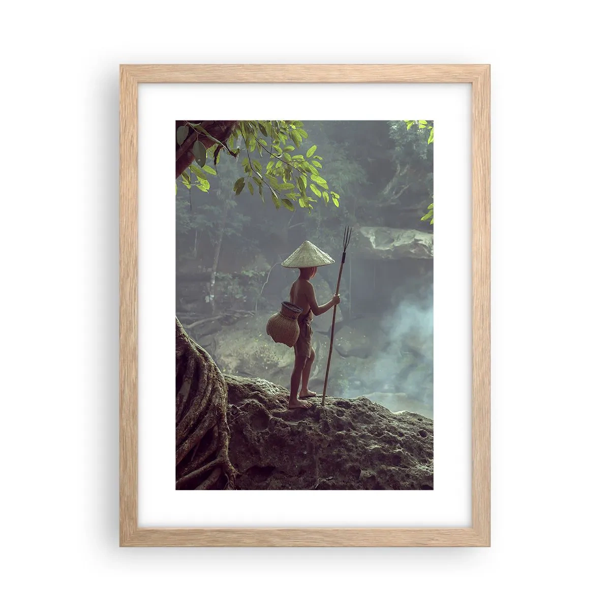 Poster în ramă de stejar deschis - Prietenul naturii - 30x40 cm
