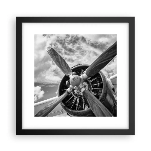 Poster în ramă neagră - Cuceritorul cerului - 30x30 cm