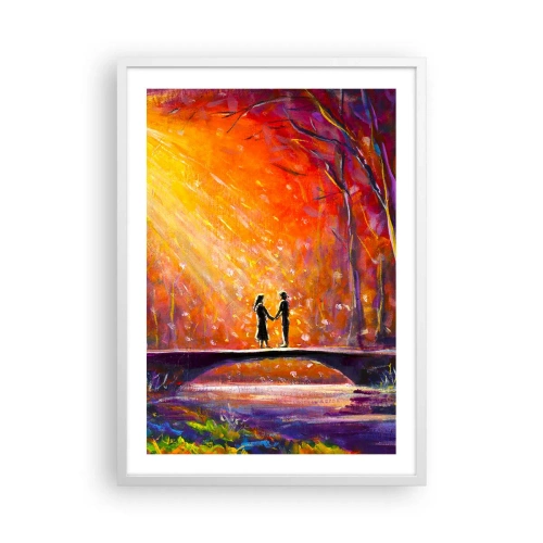 Poster în ramă albă - Și cerul îi iubește - 50x70 cm