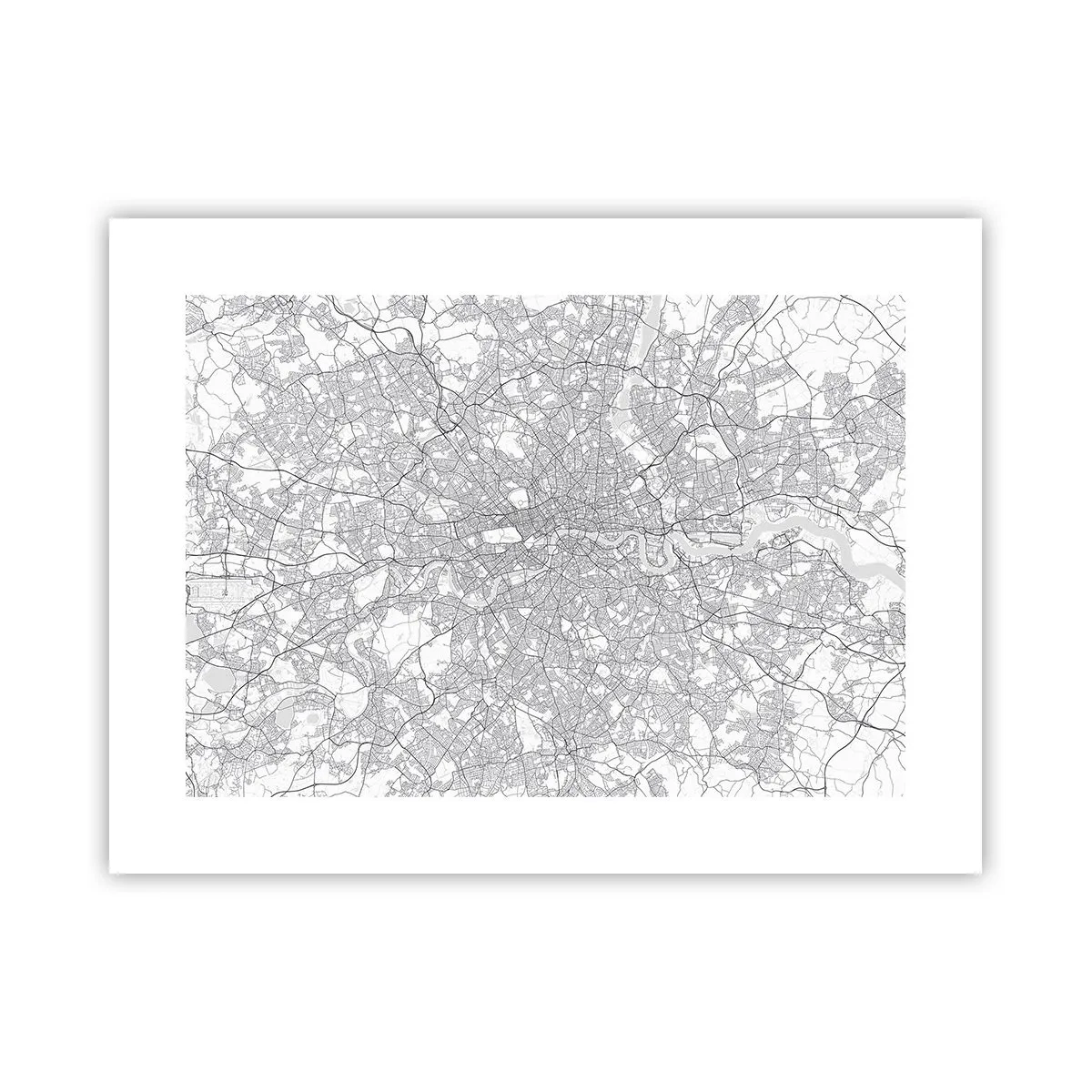 Poster - Harta labirintului din Londra - 40x30 cm